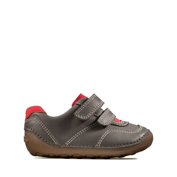 Clarks Boys Tiny Dusk Toddler Casual Shoes Grey | USA-7564308